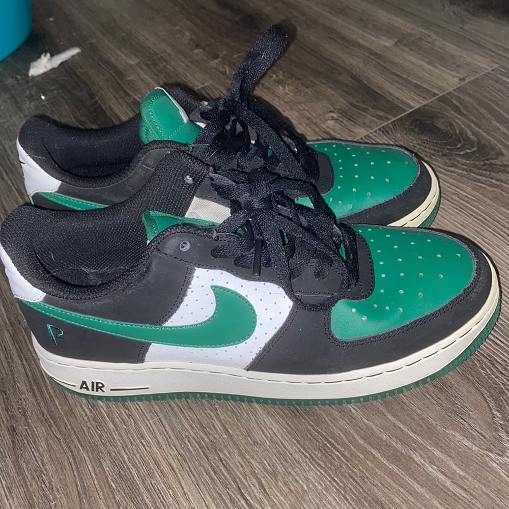 Green&Black air force 1s